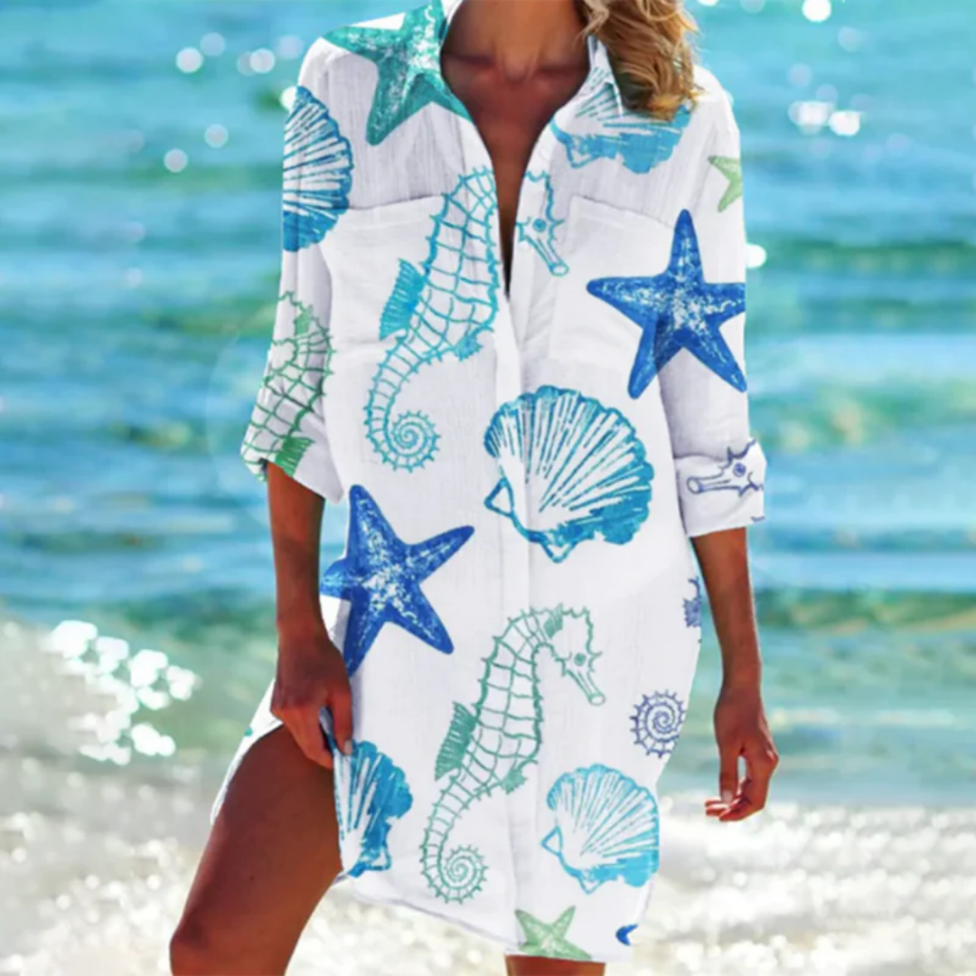 Vestito Estivo Da Donna Con Camicia Da Spiaggia | Mini