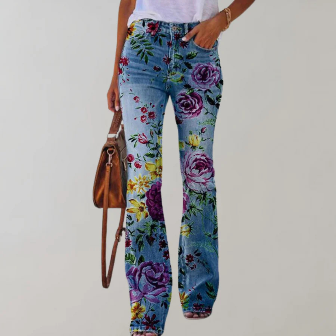 Pantalones Con Estampado Floral Para Mujer | Cómodo