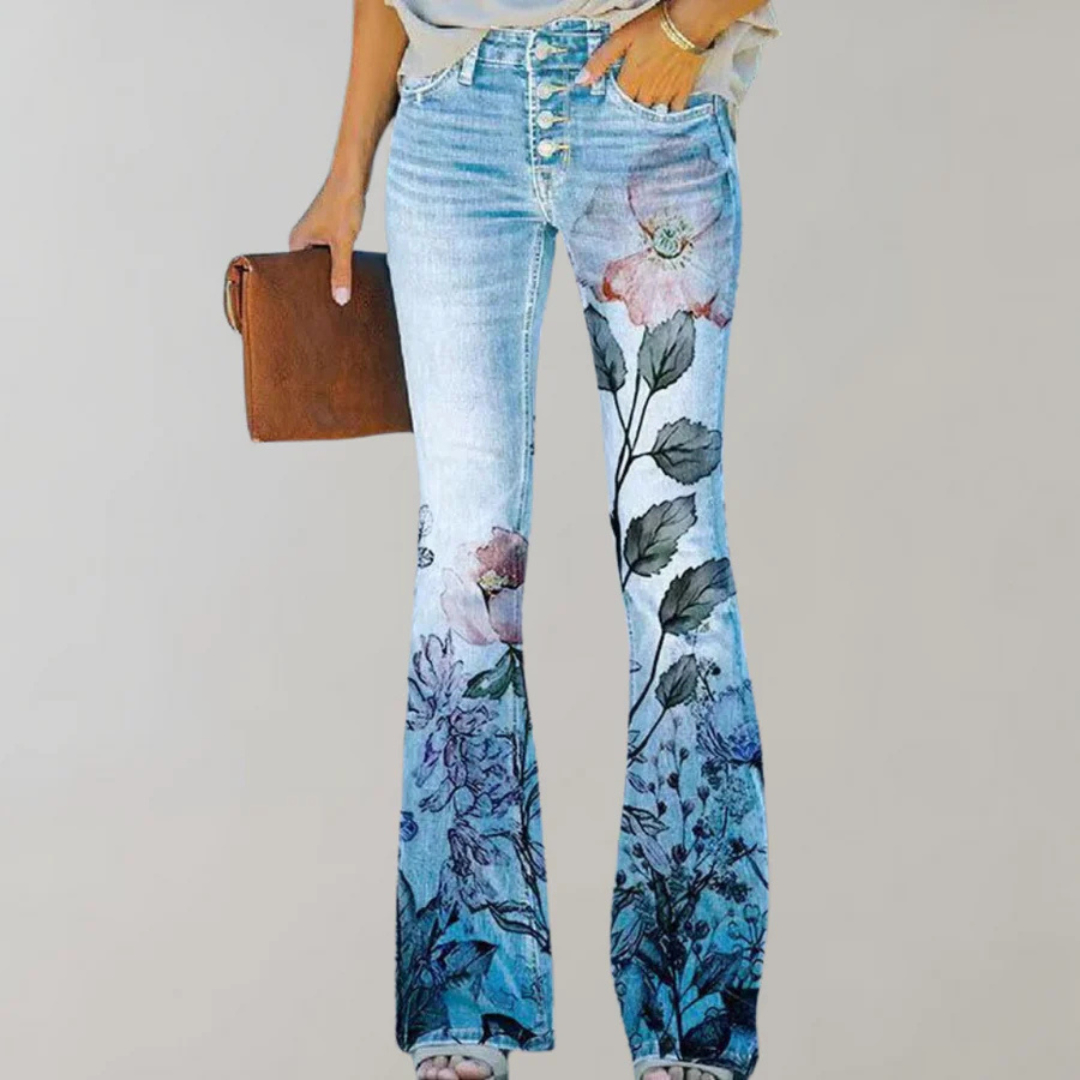 Pantalones Con Estampado Floral Para Mujer | Cómodo