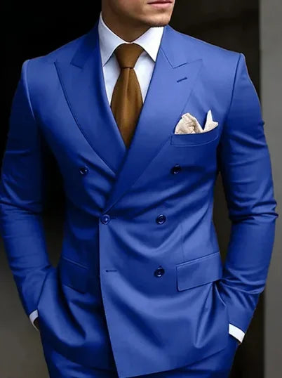 Traje De Hombre De 3 Piezas Con Doble Botonadura | Slim Fit