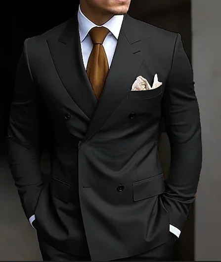 Traje De Hombre De 3 Piezas Con Doble Botonadura | Slim Fit
