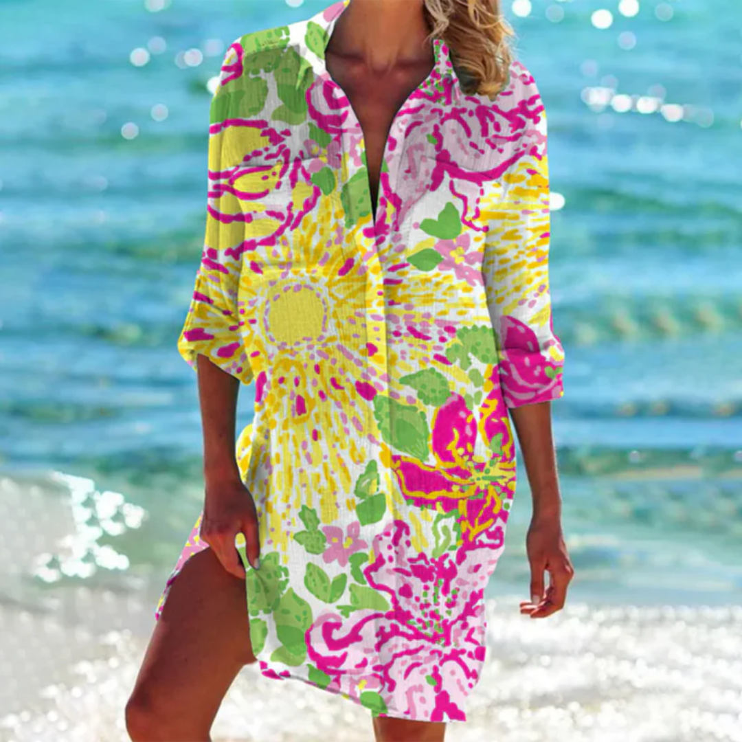 Vestito Estivo Da Donna Con Camicia Da Spiaggia | Mini