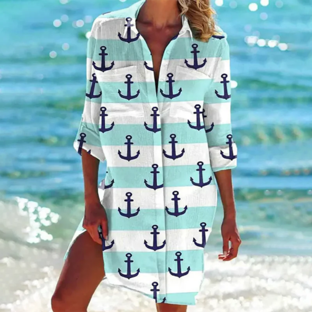 Vestito Estivo Da Donna Con Camicia Da Spiaggia | Mini