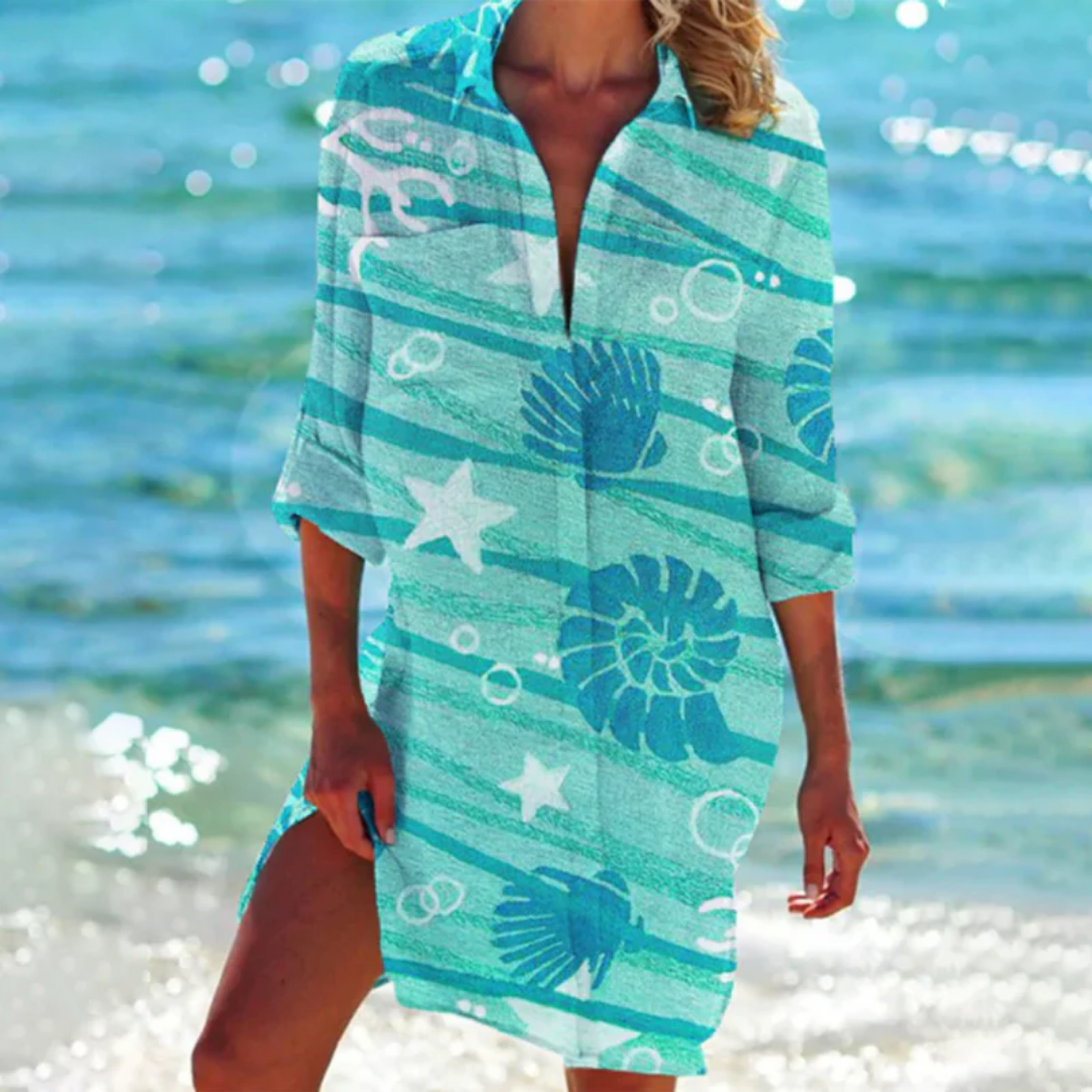 Vestito Estivo Da Donna Con Camicia Da Spiaggia | Mini