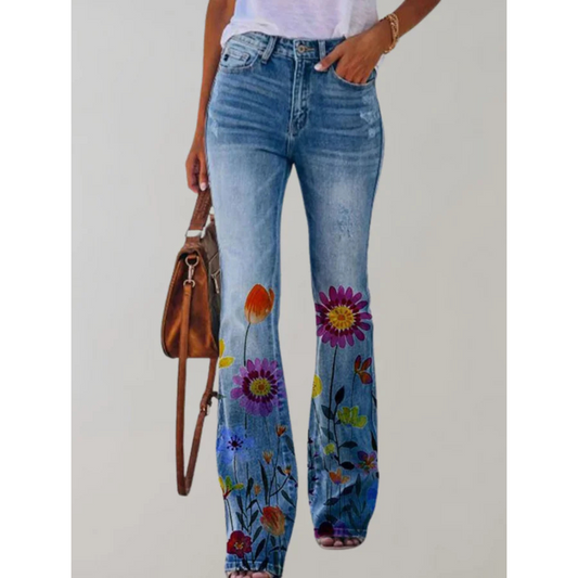 Pantalones Con Estampado Floral Para Mujer | Cómodo