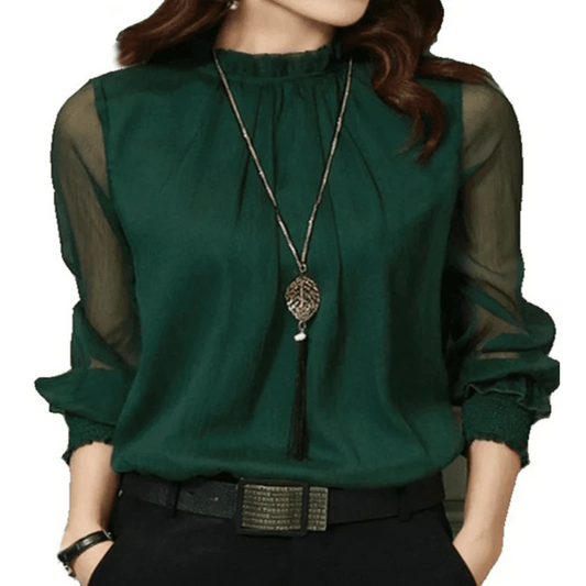 Blusa Elegante De Manga Larga Para Mujer | Cómodo