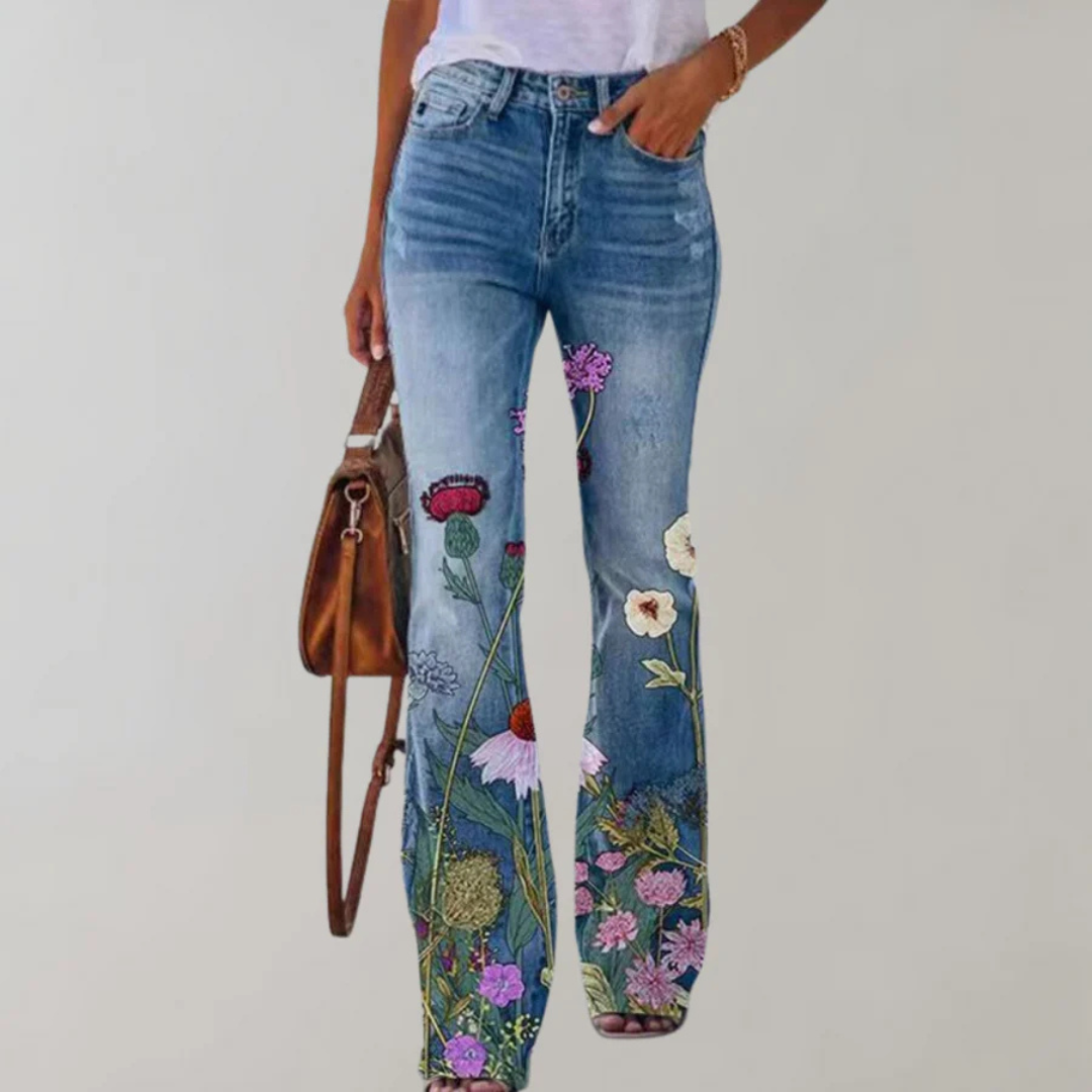 Pantalones Con Estampado Floral Para Mujer | Cómodo