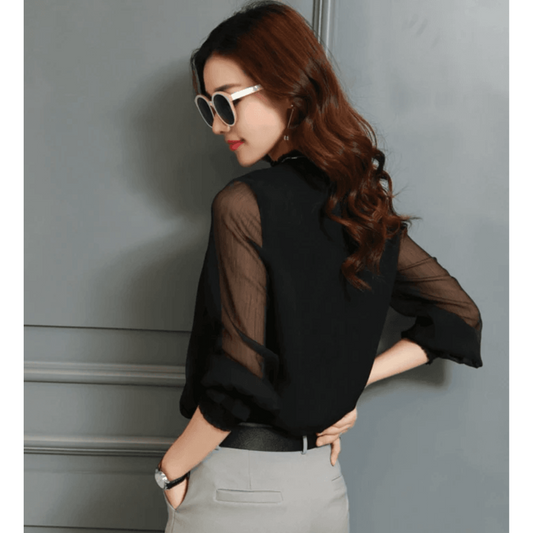 Blusa Elegante De Manga Larga Para Mujer | Cómodo
